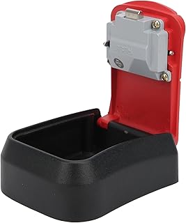 Key Lock Box - Waterproof Combination Lockbox, Portable Hanging Key Safe Lock Box, Key Storage Box, 4 Digit Combination Password Wall Mounted Outdoor Storage Box for Home Security(red)