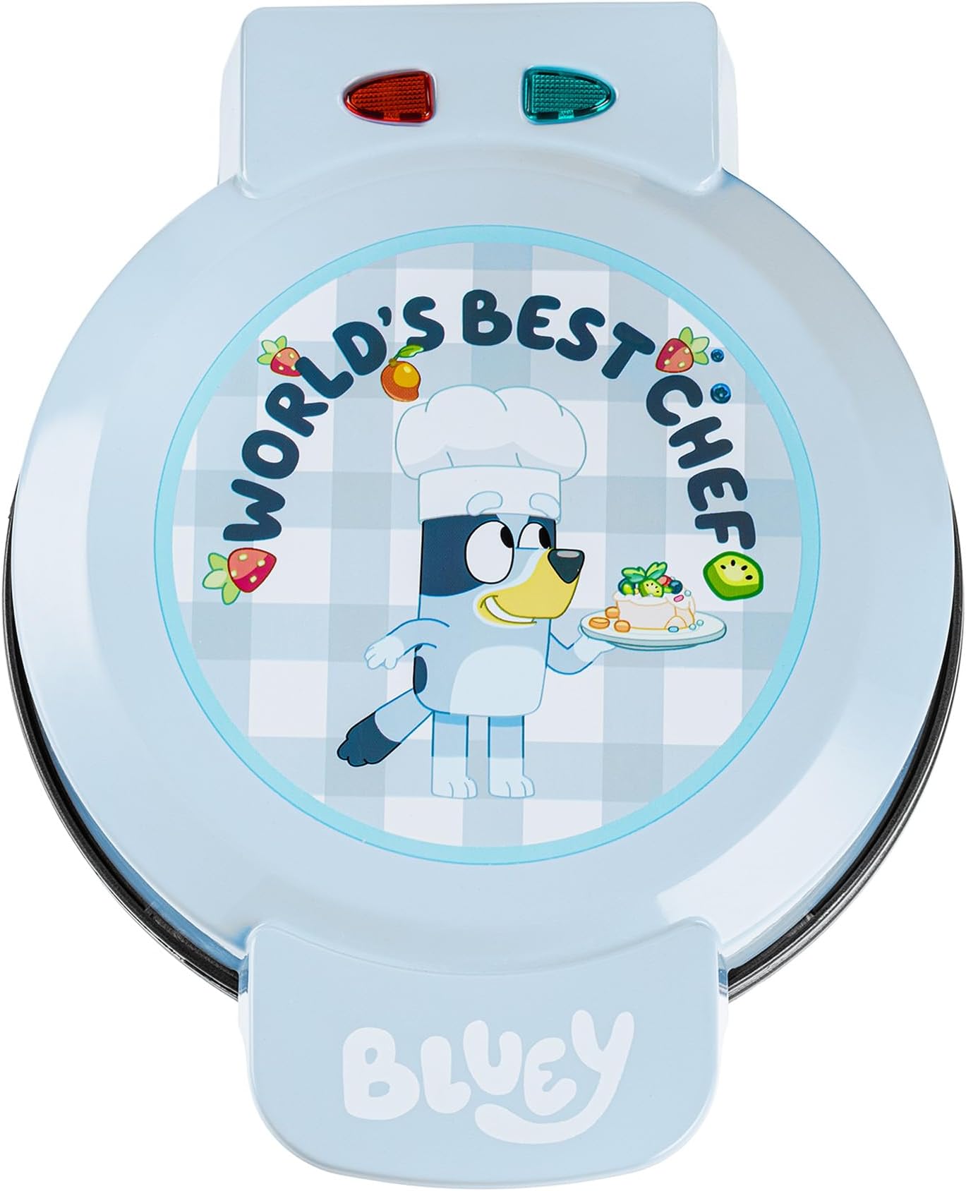Bluey Waffle Maker – Non-Stick Round Waffle Iron – Easy to Use and Clean