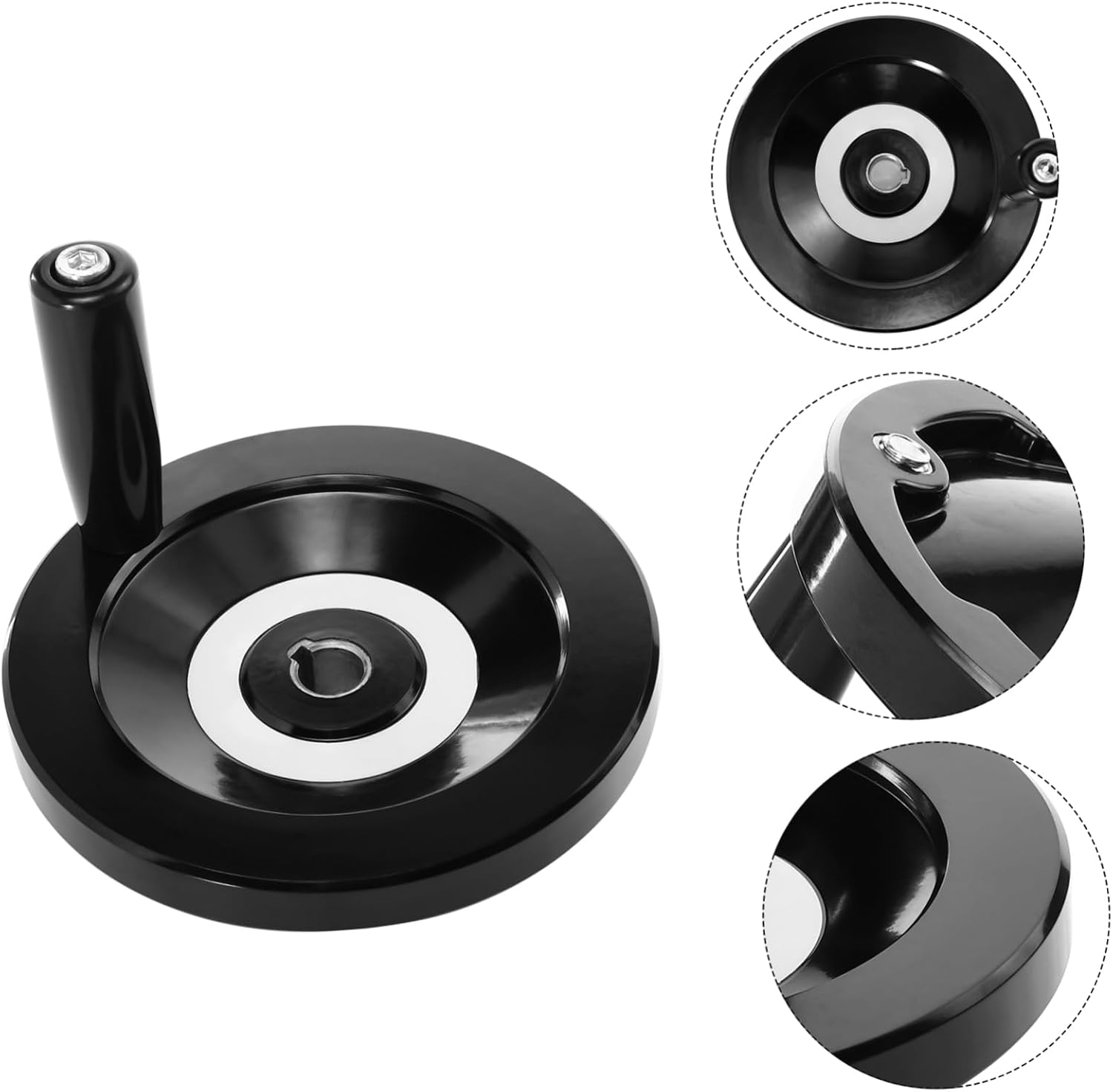 Mobestech Premium Hand Wheel for Milling Machines Versatile Round Hand Crank Revolving Wheel Easy to Install and Disassemble for Industrial Equipment Woodworking