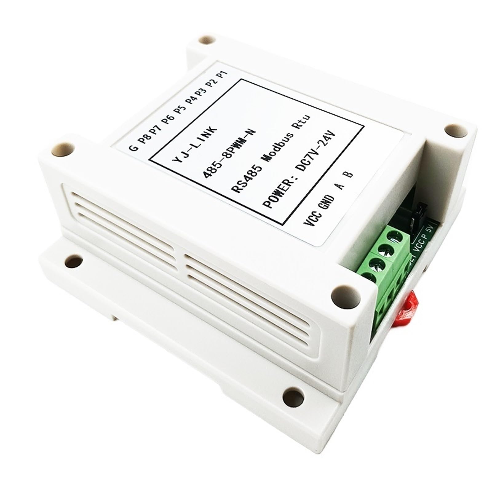 Module Modbus 485 à 8 canaux PWM NPN pour signaux impulsionnels carrés