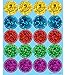 Carson Dellosa Dazzle Smiley Face Stickers - 120pc Glitter Blue, Red, Green, Purple, Yellow Positive Colorful Fun Classroom Teacher Motivational Rewards, Awards, Incentives, Prizes, Good Work
