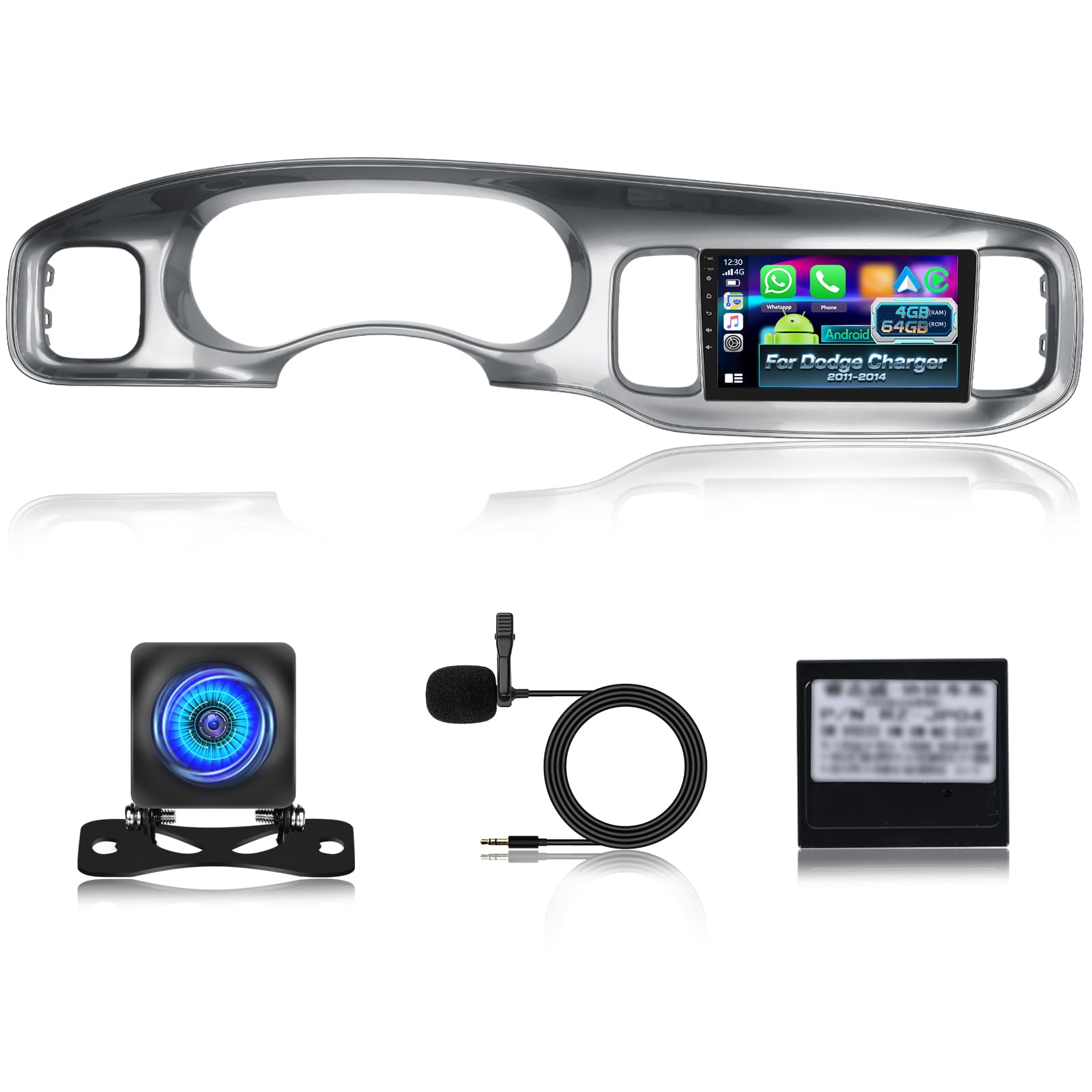 View 1 of [8 Core 4+64G] Android Car Stereo for Dodge Charger 2011-2014 9 Inch Screen