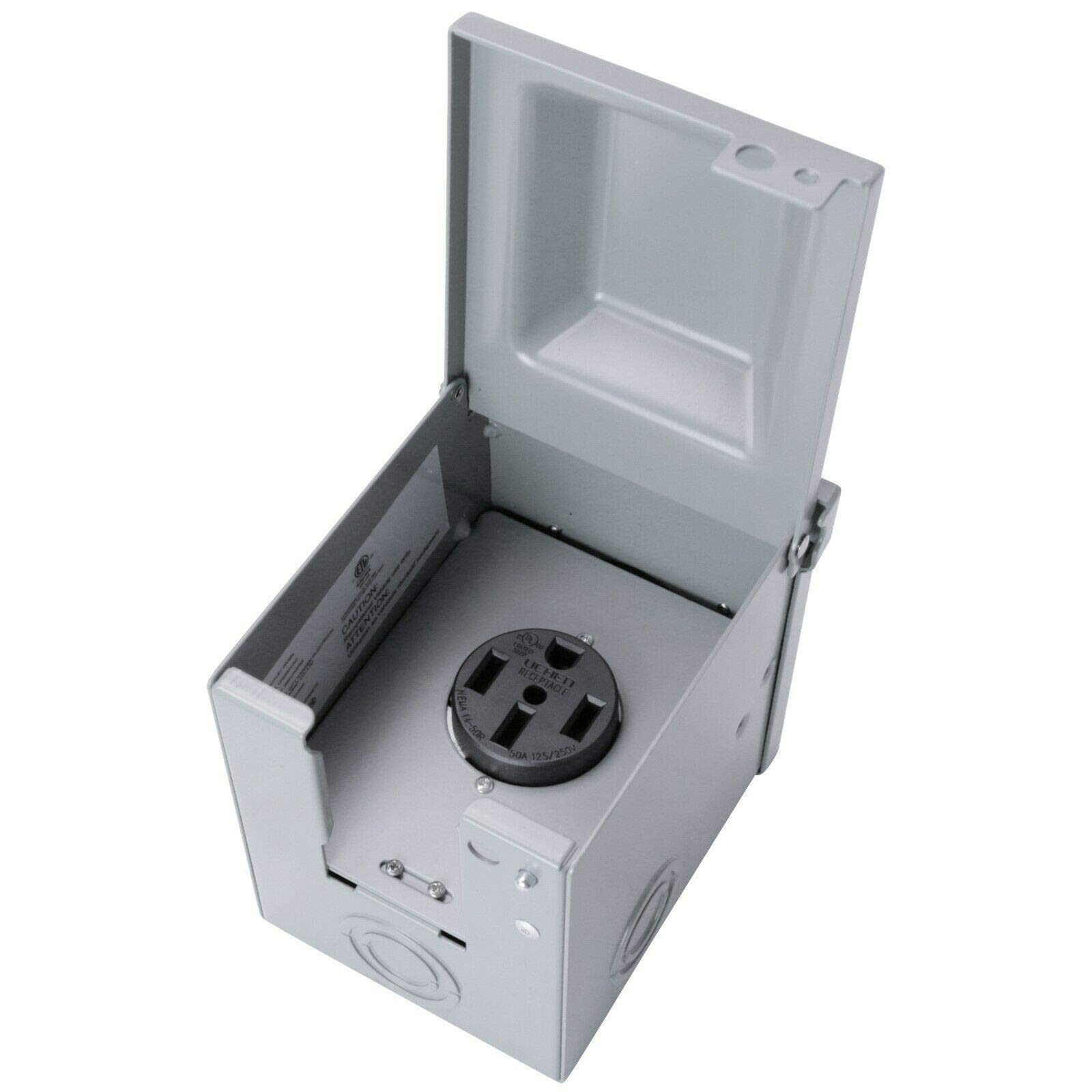 Power Outlet Box 50 Amp NEMA 14-50R 125/250 Volt WEATHERPROOF 