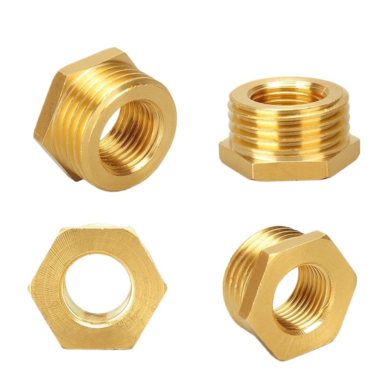 Réducteur en laiton, douille hexagonale, adaptateur de réduction BSP mâle