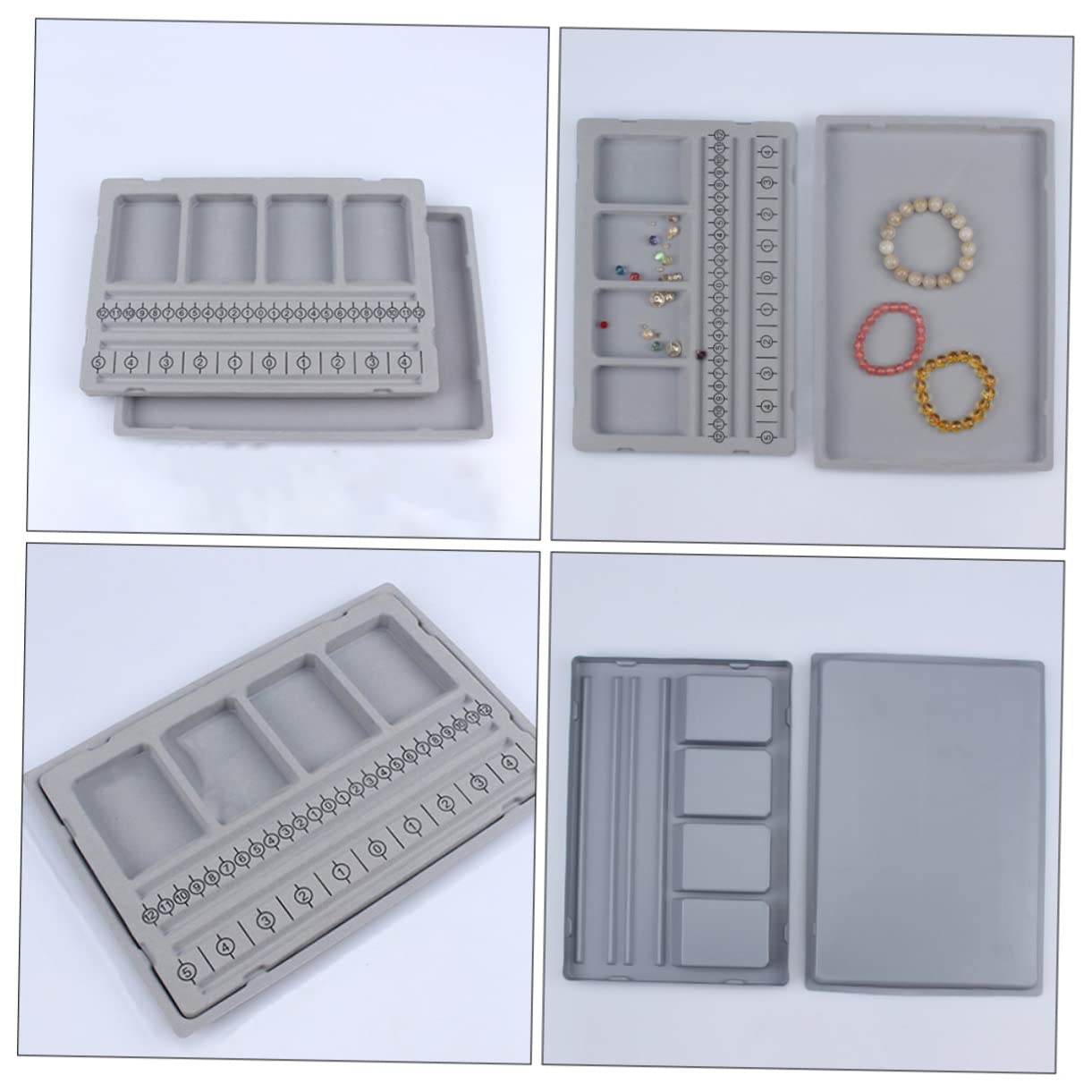 Holibanna 3pezzi Design Board Per Creare Gioielli Tavola Per Bead Design Per Braccialetti e Collane Strumenti Multifunzionali Per Realizzare Bijoux Con Facilità