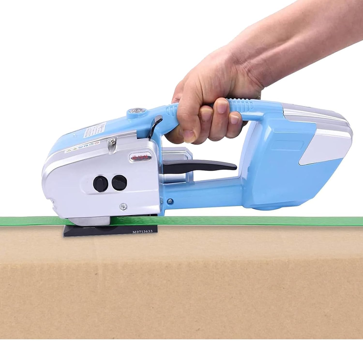 Wsexyy Electric Strapping Machine, Portable Electric Banding Tool, 60-2800N Tension, 13-16mm Tape width, Automatic Strapping Tool Tensioner and Cutter, for PP PET Strap