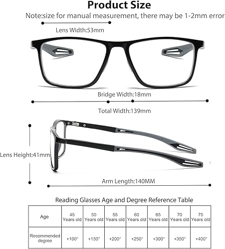 Miniatura 6 de Gafas de lectura fotocromáticas progresivas multifocal bloqueo de luz azul transición multifocales lentes de bisagra de resorte