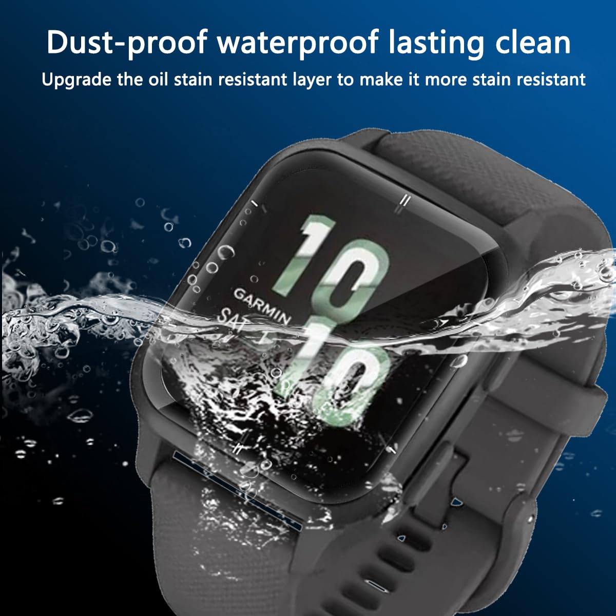 3 Pellicole Vetro Temperato Per Garmin Venu Sq 2 - Protezione Anti Graffio E 714384