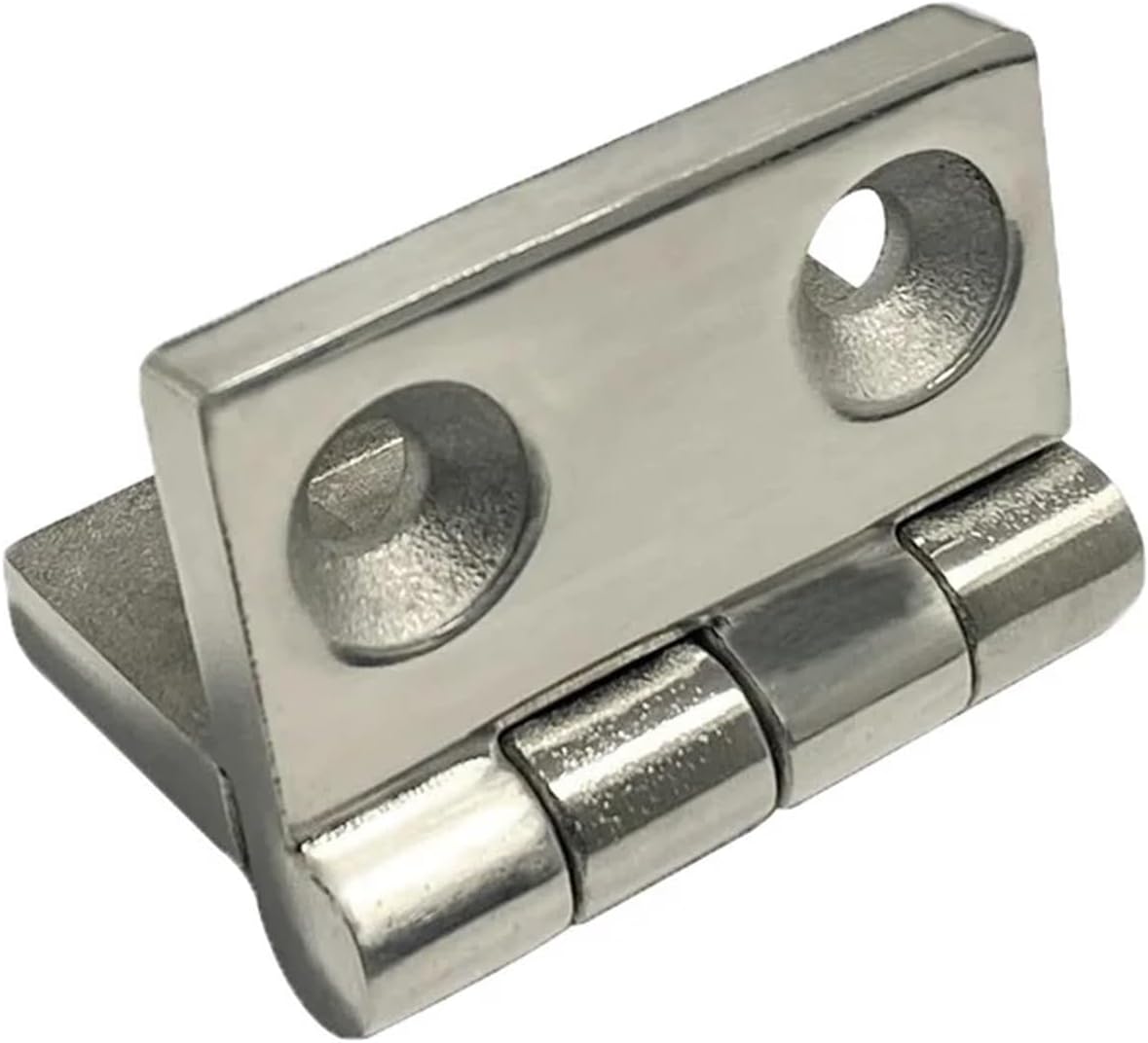 Stainless Steel Hinge Door Cabinet Hinges Concealed Hinge Door Electric Box Machine Hinge CL50 1Pcs(Drawing- Stainless)