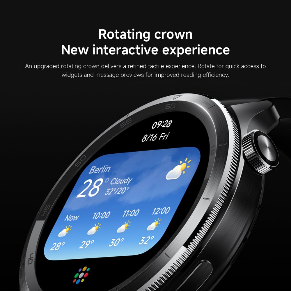 XIAOMI Watch S4 Smartwatch with 1.43-inch OLED Display NFC Bluetooth Calls Gesture Control 150+ Sports Modes 15-Day Battery HyperOS Alexa Model M2425W1 (Rainbown)