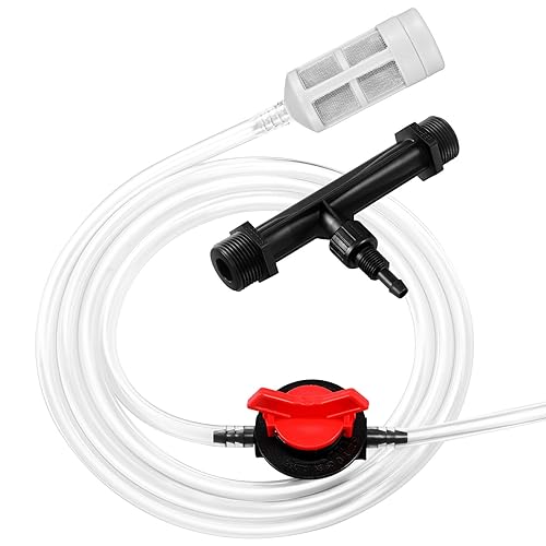 Miniatura 9 de Inyector de fertilizante de 34 pulgadas para riego por goteo Venturi Fertilizante Mezclador Inyectores Dispositivo Filtro de tubo