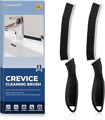 Cepillos de limpieza de hendiduras, herramienta de cepillo limpiador para espacios reducidos difíciles de alcanzar, artículos esenciales para el