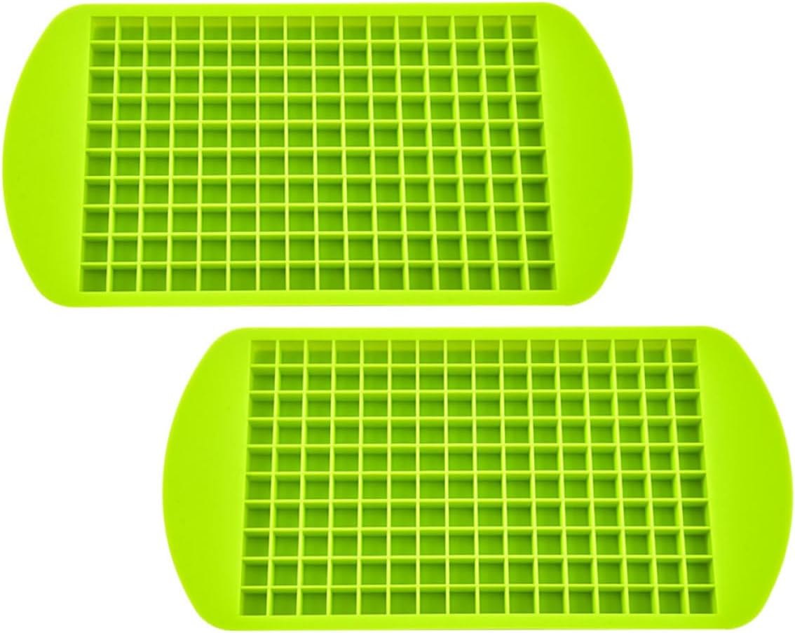 2pcs Silicone Ice Tray Molds, 160 Grid Mini Cube Trays