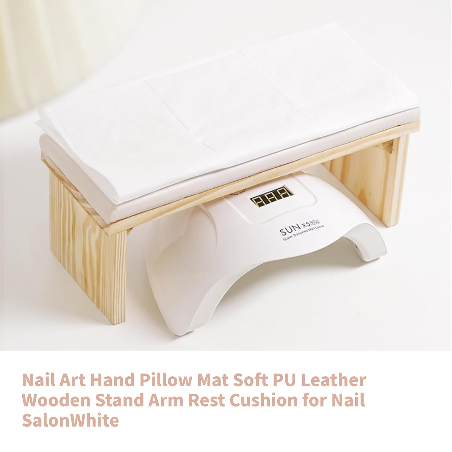 Nail Hand Rest Cushion, Arm Rest for Nails Tech, Nail Art Hand Pillow Mat Cushion for Nail Salon (White)