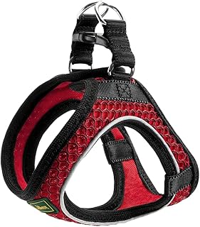HUNTER HILO COMFORT Geschirr für kleine Hunde, mit Mesh-Material und reflektierenden Elementen, rot, M product image