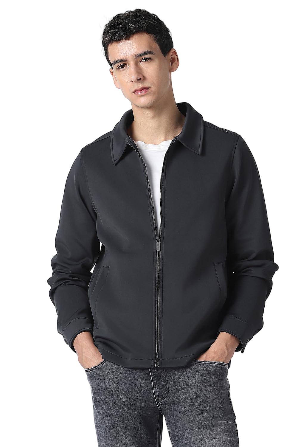 van heusen Men Grey Solid Party Jacket-picture-37