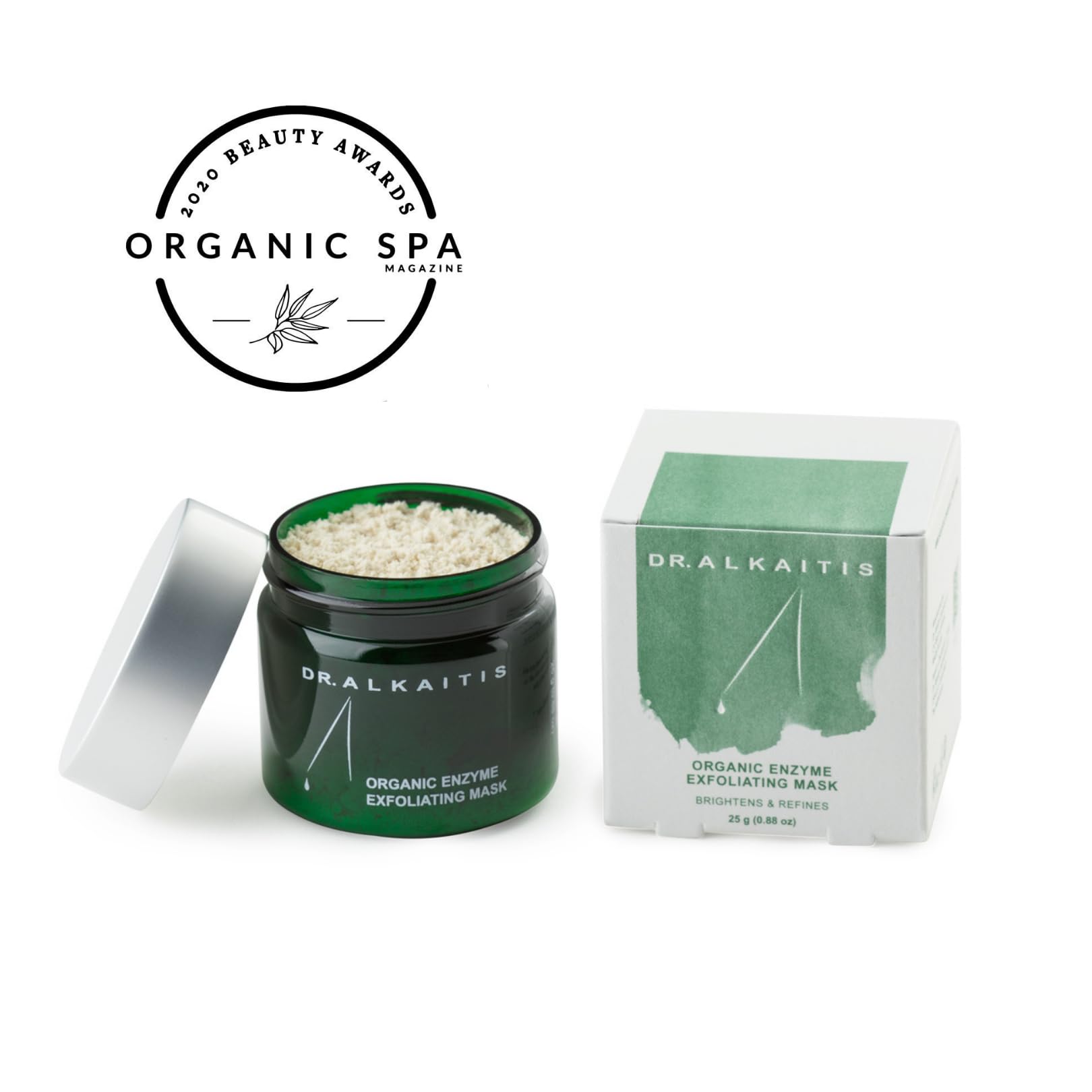 DR. ALKAITIS Organic Enzyme Exfoliating Mask - Organic Fruit Enzyme Bio-Peel with Maqui Berry - gentle exfoliation for radiant skin (30g/1.05oz)