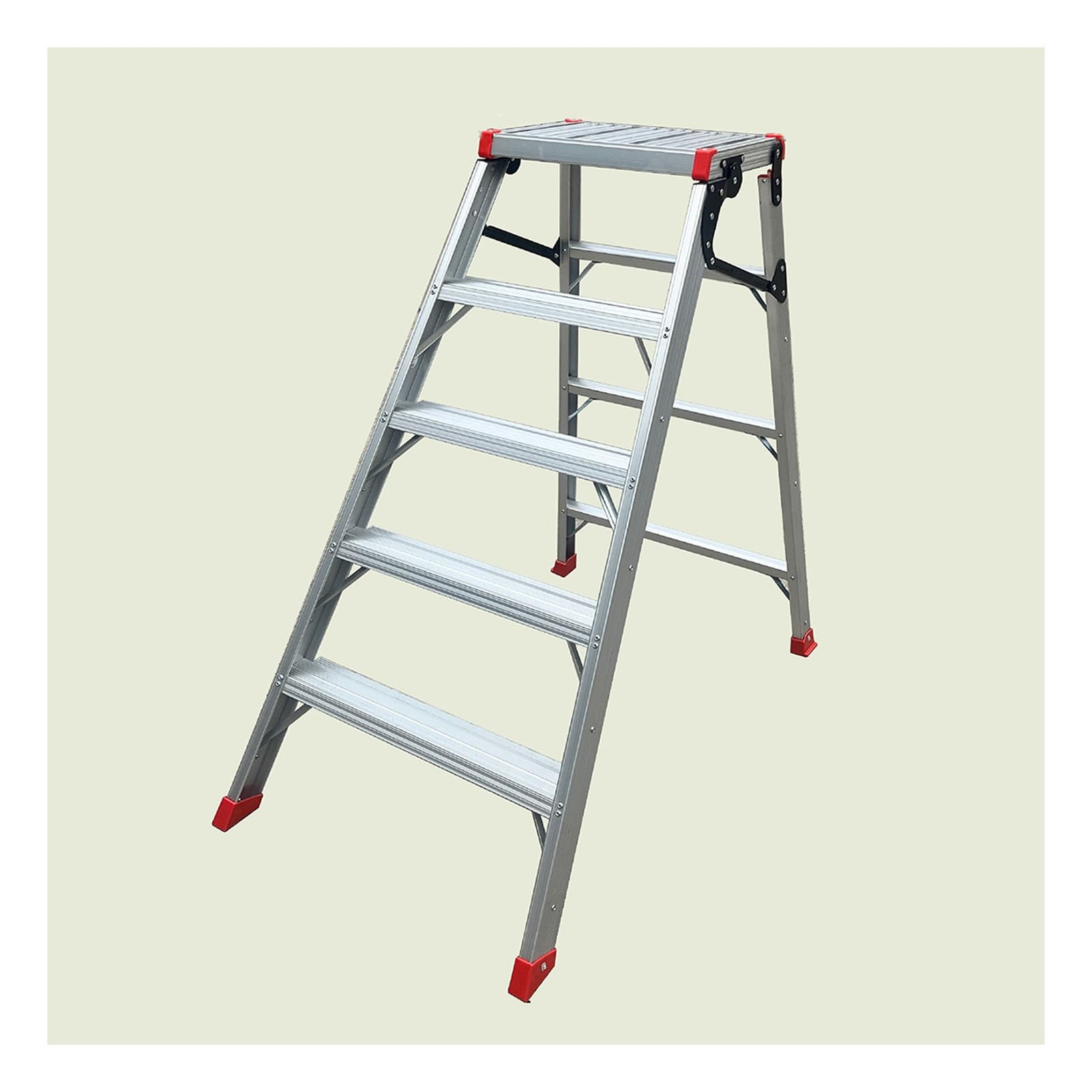 Sgabello pieghevole per cavallo, piattaforma di lavoro portatile, impalcatura in lega di alluminio, per picnic, arrampicata in auto, sgabello all'aperto, capacità di carico 150 kg