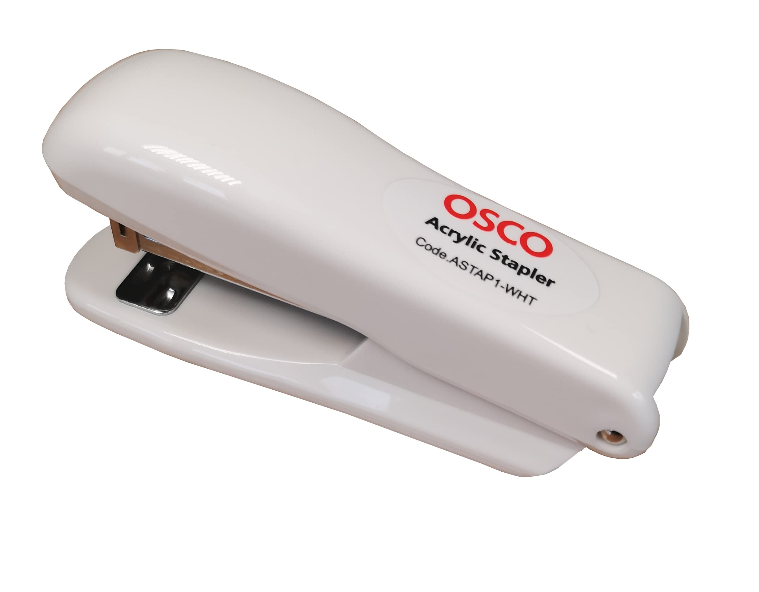 OSCOWhite Hi-Gloss Plastic Stapler