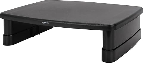 Amazon Basics Height Adjustable Monitor Stand Riser with Sto