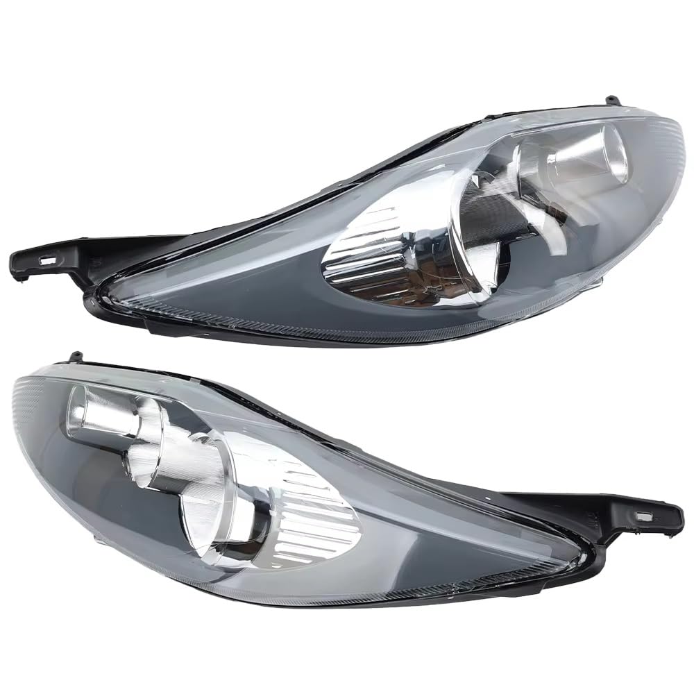Luces De Circulación Diurna Coche Para Ford Para Fiesta VI MK7 2008-2012 Linterna Para Cabeza H1, Bombilla Halógena H7 Parachoques Delantero(Left side)