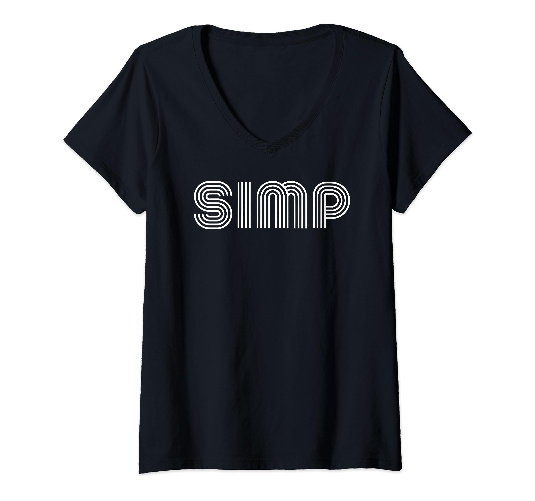 Simp Retro Linear Design StudioSIMP V-Neck T-Shirt