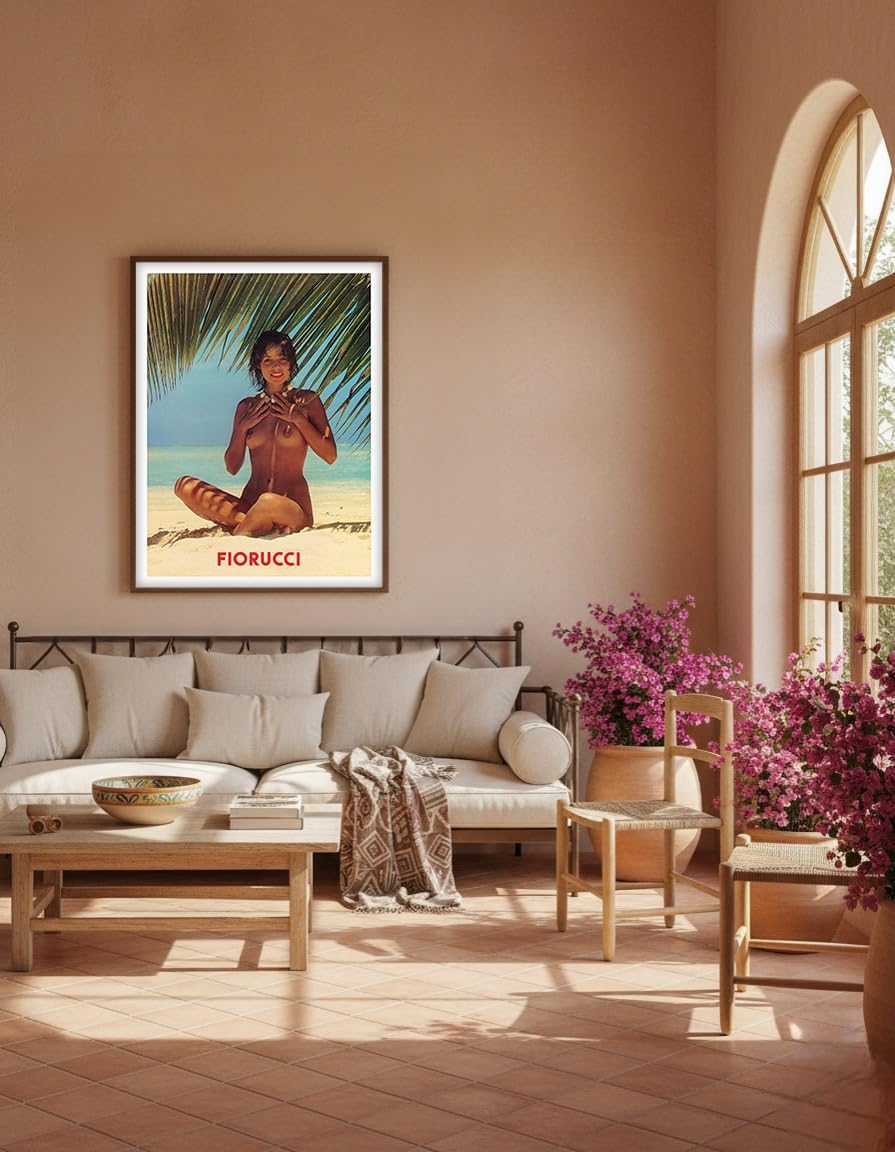 Amazon.com: Fiorucci Poster – Beach Figure - Vintage Advertising