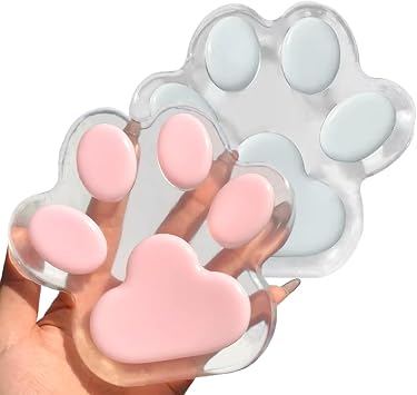 Squeeze Toy, Cat Claws, Large Paw Pads 5.5 inches 14 cm, Set of 2, Handmade, TPR Soft Low-Rebound, Cat Paws, Stress Relief, Grip Toy, Sensory Toy, Anxiety Relief, Children, Adults, Gift, Animal