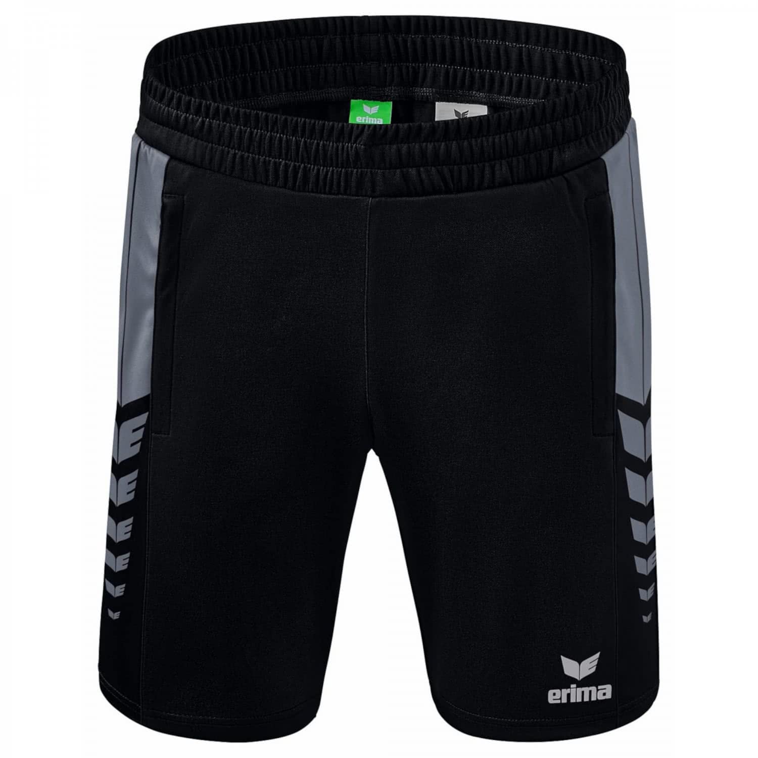 Erima Men's Six Wings Worker Casual Shorts, Black/Slate Grey, 3XL
