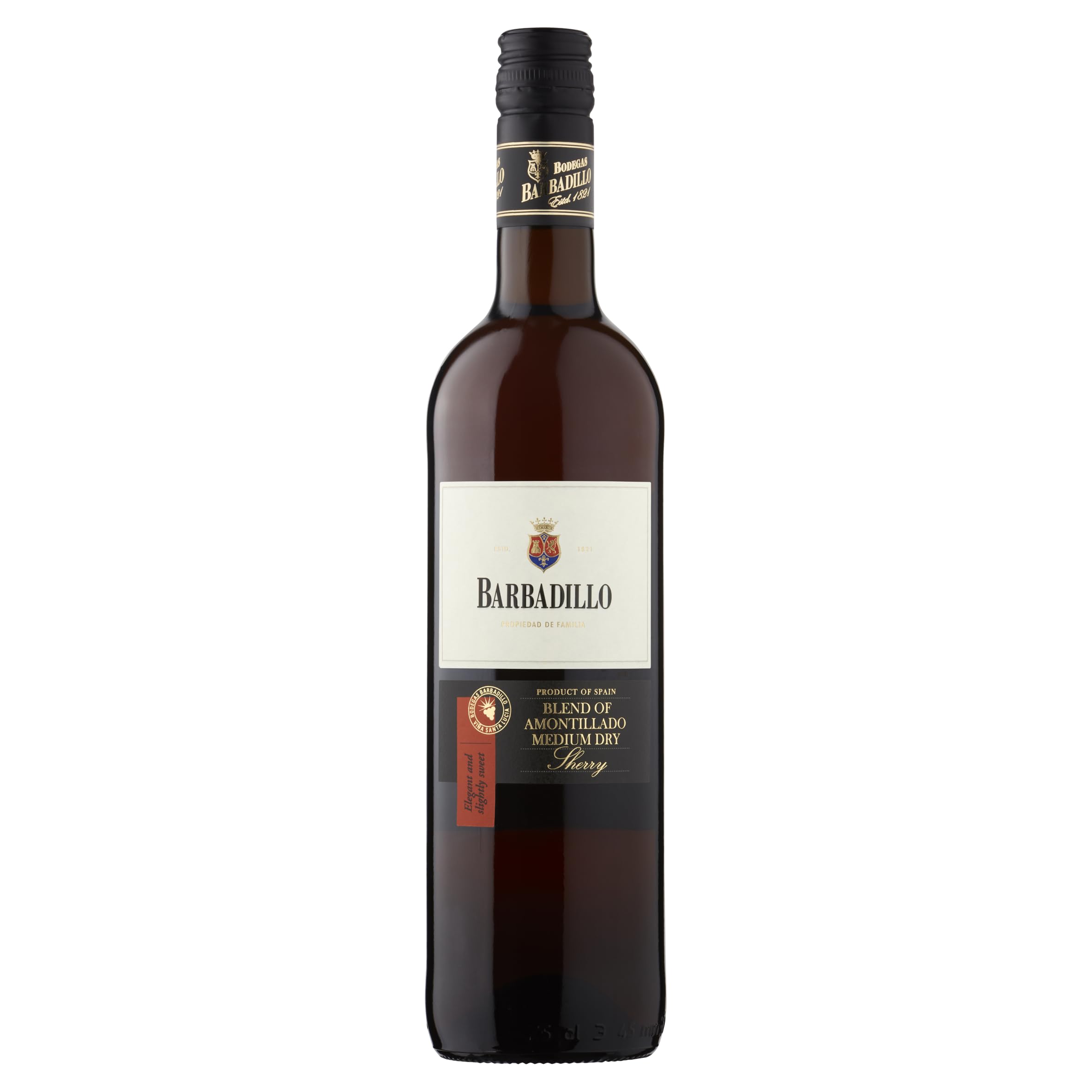 Barbadillo Amontillado Medium Dry Sherry Wine, 75 cl