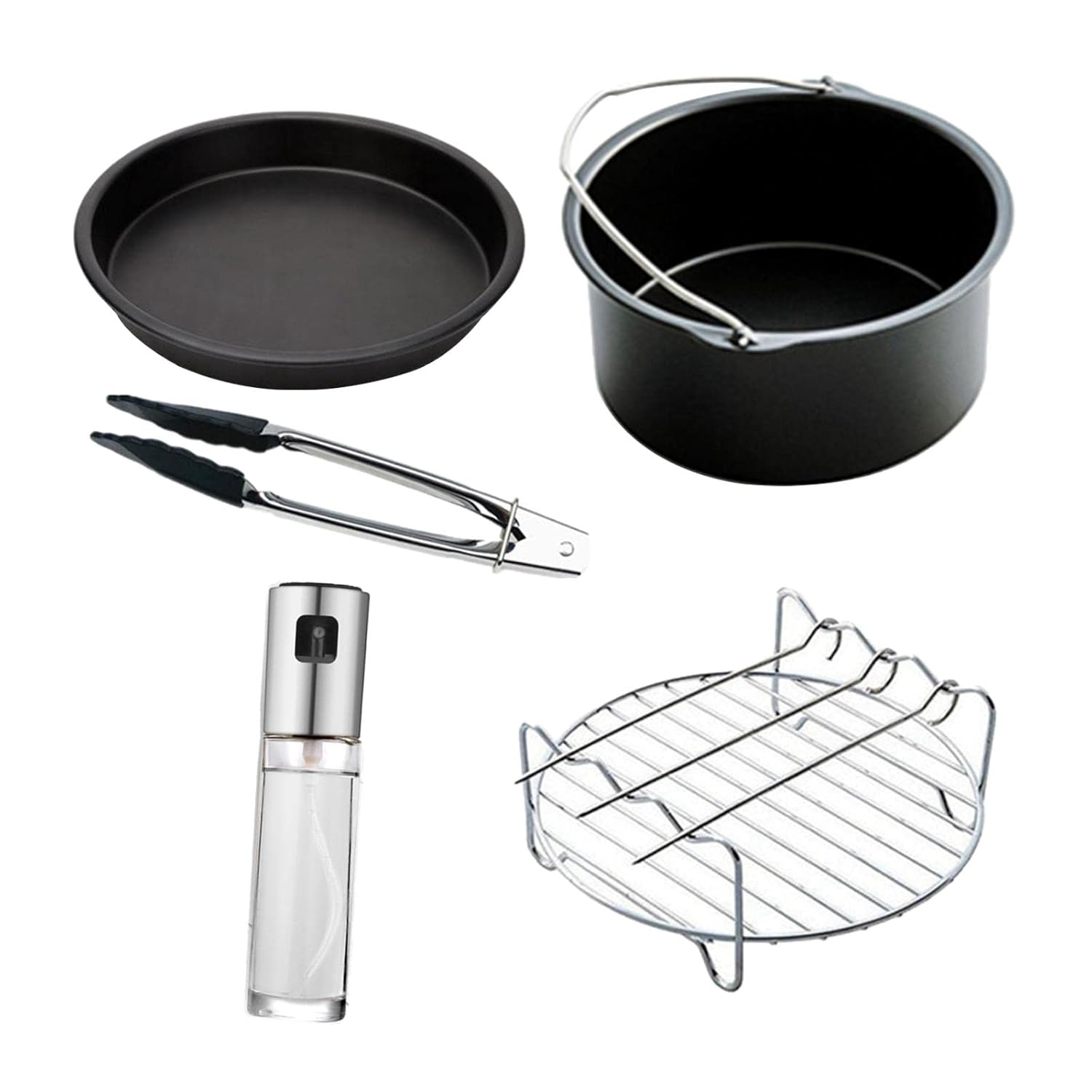 LOOM TREE® Air Fryer Accessories 7 Inch,5 Pieces AirFryer Accessory Set for 3.7QT-5.3QT | Kitchen Dining & Bar | Small Kitchen Appliances | Fryers LOOM TREE® Air Fryer Accessories 7 Inch,5 Pieces AirFryer Accessory Set for 3.7QT-5.3QT | Kitchen Dining & Bar | Small Kitchen Appliances | Fryers