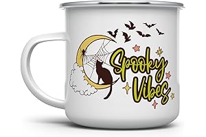 Spooky Vibes Halloween Fall Autumn Season Witchy Campfire Mug