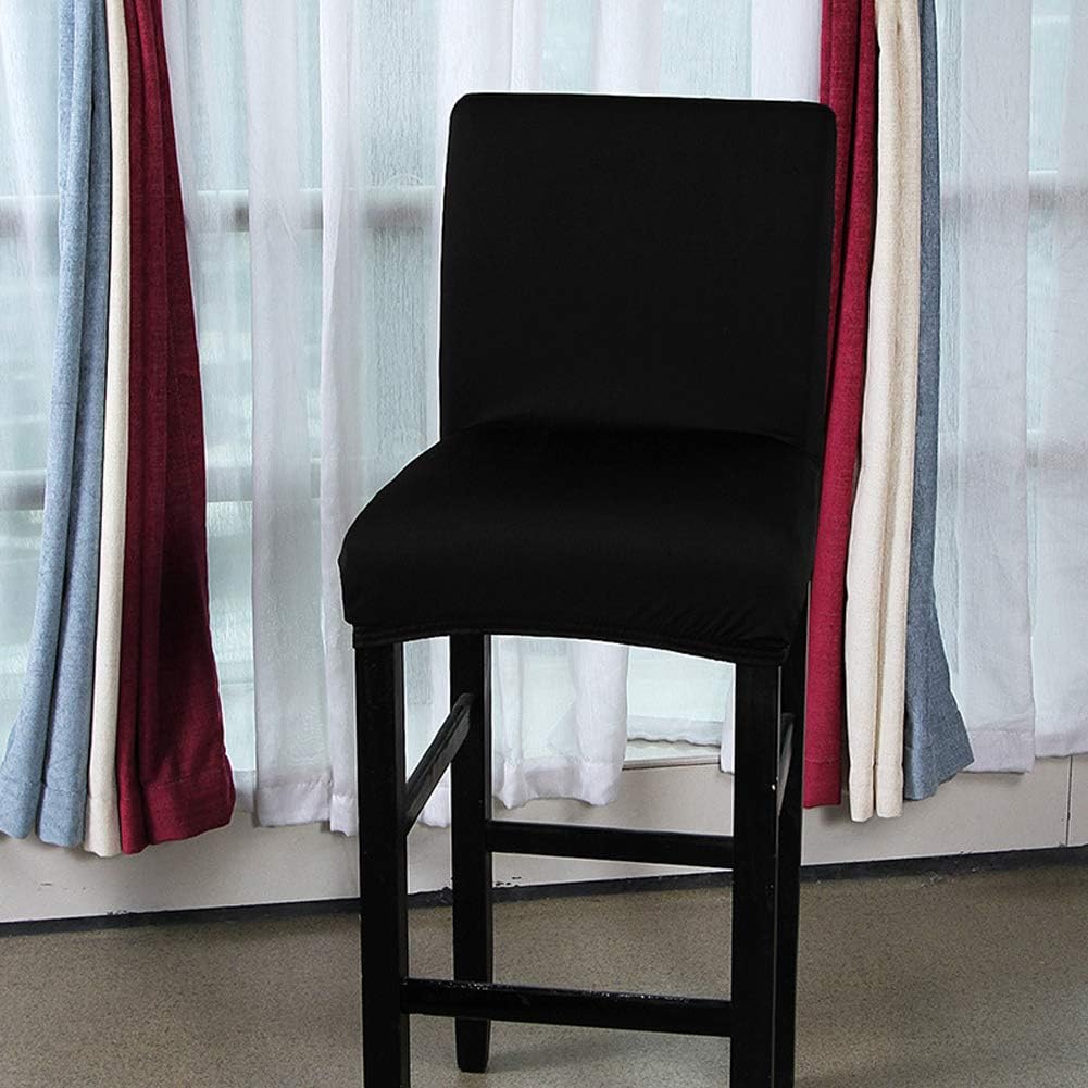 Super Big Clearance! LJNGG 2 Pack Chair Cover Slipcover Counter Stool Covers Dining Room Kitchen Bar Stool Cafe Furniture Chair Seat Cover Stretch Protectors Only Chair Cover(Black) Buy 1 get 1 LJNGG 2 Pack Chair Cover Slipcover Counter Stool Covers Dining Room Kitchen Bar Stool Cafe Furniture Chair Seat Cover Stretch Protectors Only Chair Cover(Black)
