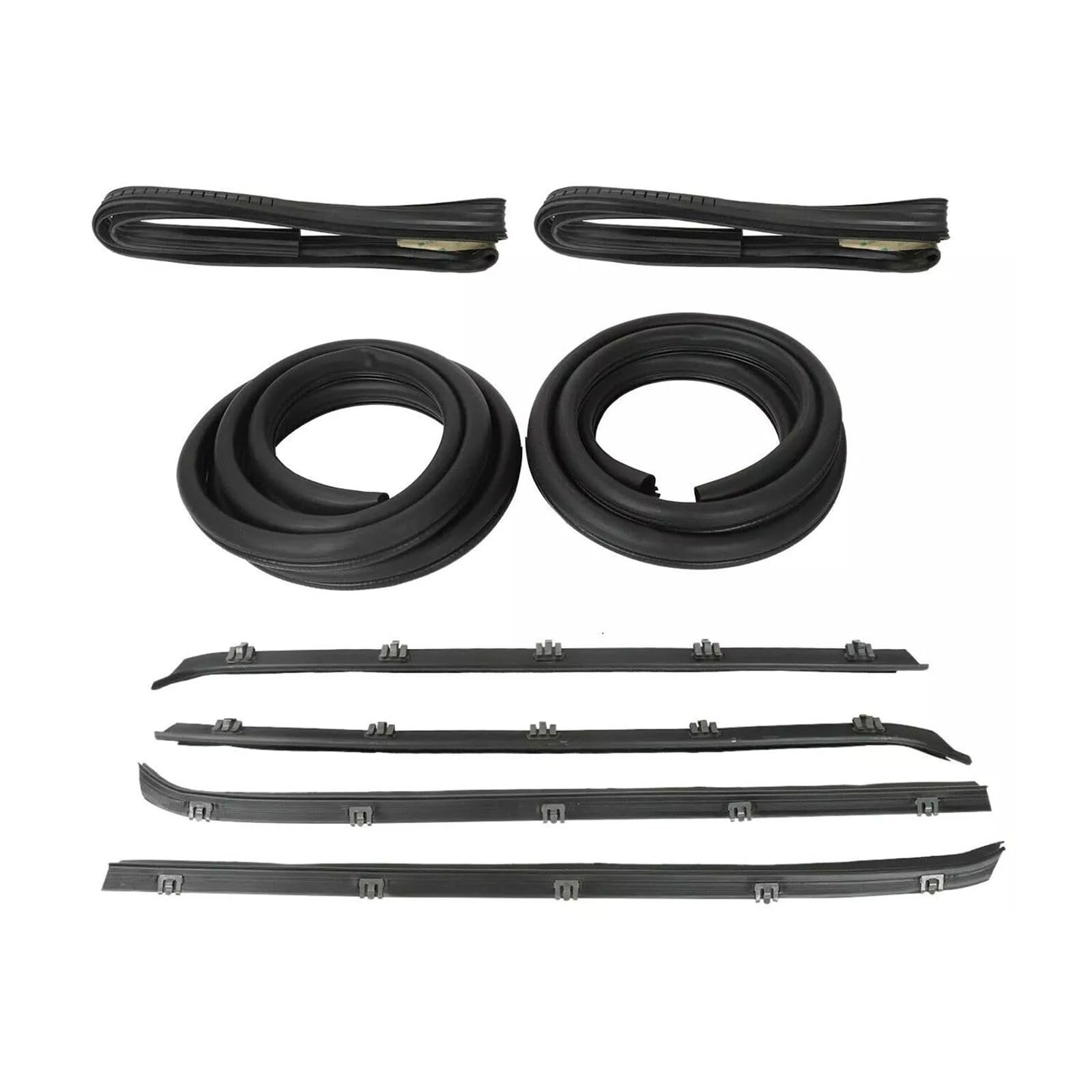 Uussup One Color Rubber Seal Weather Stripping For Chevy For Gmc C10 K10 1982 1983 1984 1985 1986 1987 1988 1989 1990 1991 Door Window Weatherstrip Seals Set Kit