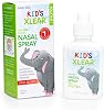 Xlear Kids' Nasal Spray, Natural Saline Nasal Spray for Kids with Xylitol, Daily Nasal Decongestant, Nose Moisturizer, 0.75 fl oz Pack of 1