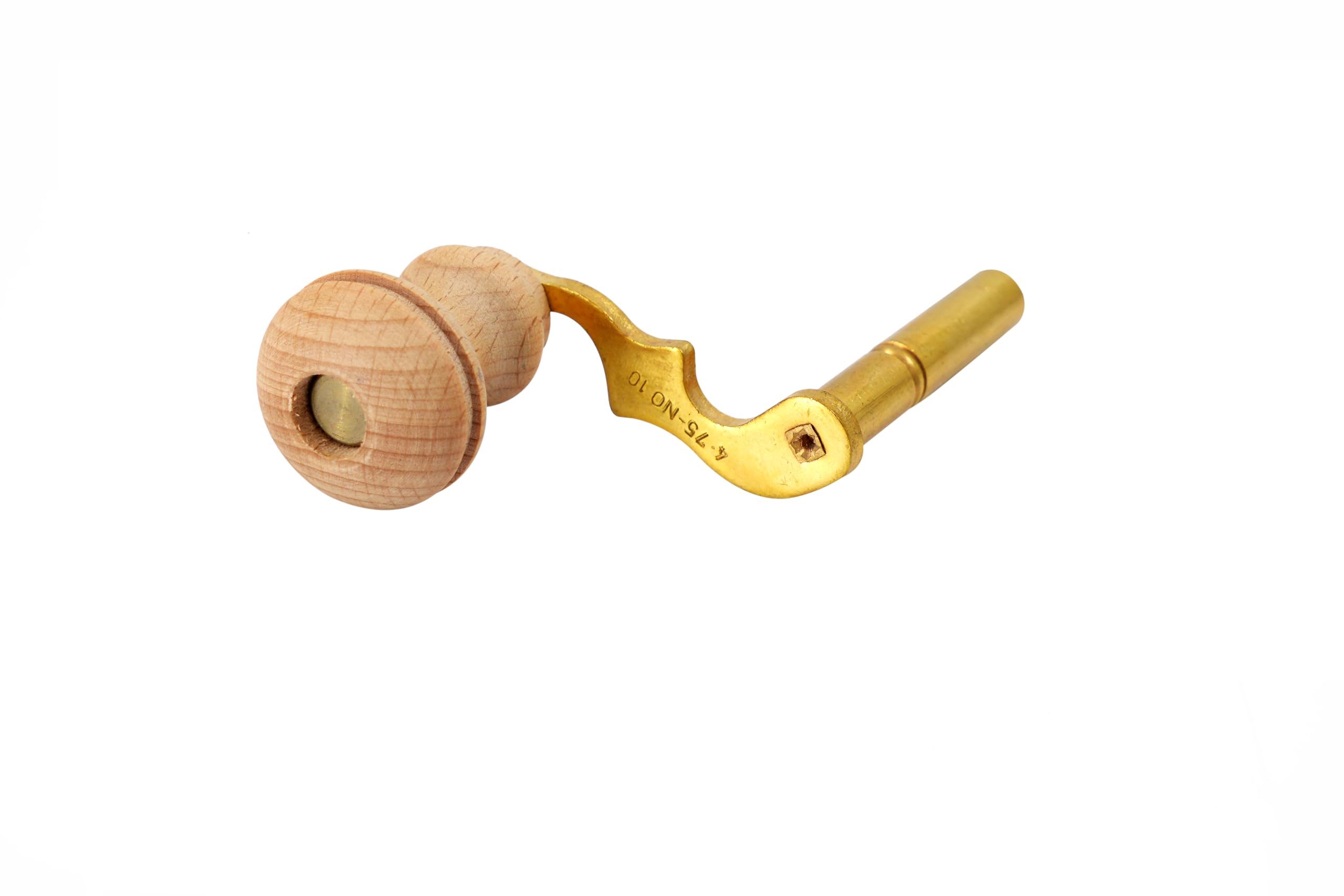 Modern Grandfather Clock Winding Key Crank Winder Mainspring Key Clock Winding Tool Brass Made (Key No. 7-4mm I.D.)
