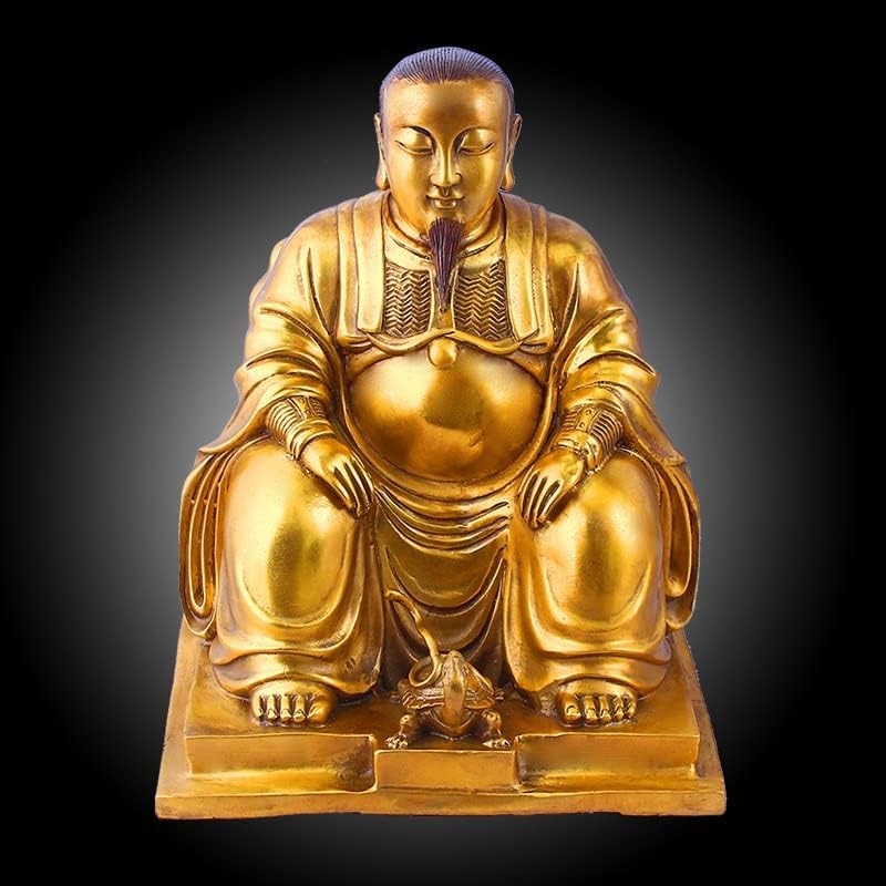Taoist Supplies Amulet Exorcism Bringing Good Luck Mascot Decoration Pendant 黄铜玄天大帝 真武大帝摆件 玄武大帝铜像摆饰金属工艺品（1Pcs 真武大帝