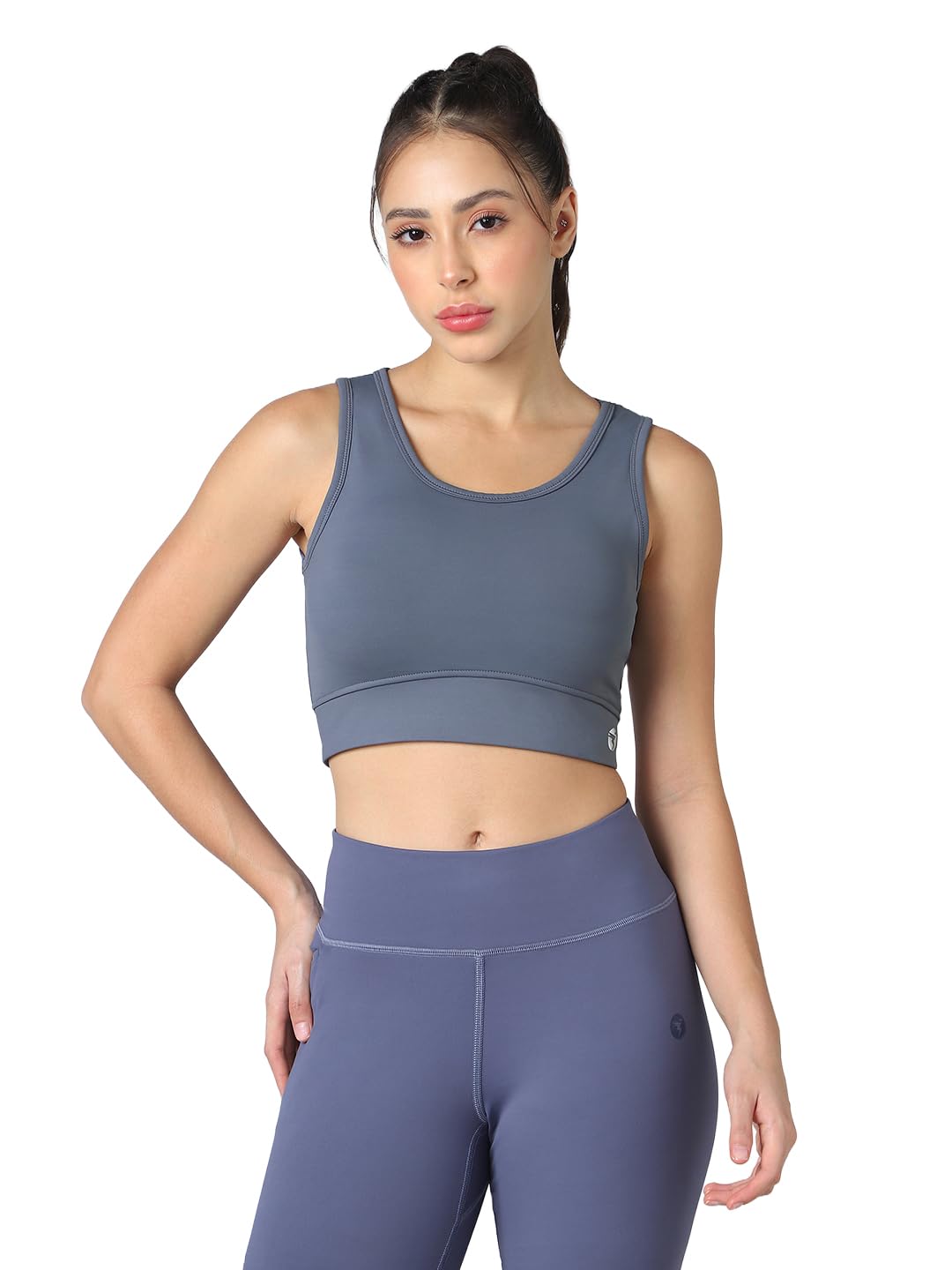 Women Slim Fit Scoop Neck Sports Bra ELASTO Plus Polyester Slip On Workout Sports Bra for Women Gym Yoga Running Dance Everyday Active Wear-image-46
