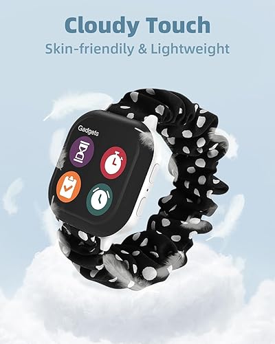 Miniatura 3 de NewJourney Correa elástica compatible con Gizmo Watch 321 y Gabb Watch 321 y SyncUP para niños, bonito reloj elástico impreso de repuesto de banda