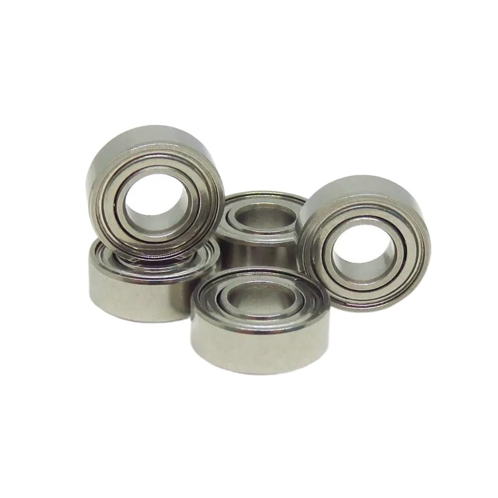 NOBIRTBSA 10 Pieces SMR105ZZ Bearing 5x10x4 mm ABEC7 Hybrid Ceramic Bearing MR105 SMR105 ZZ L1050ZZ 5 * 10 * 4 Power Tool Ceramic Ball Bearing(SMR52C-ZZ 2x5x2.5mm)