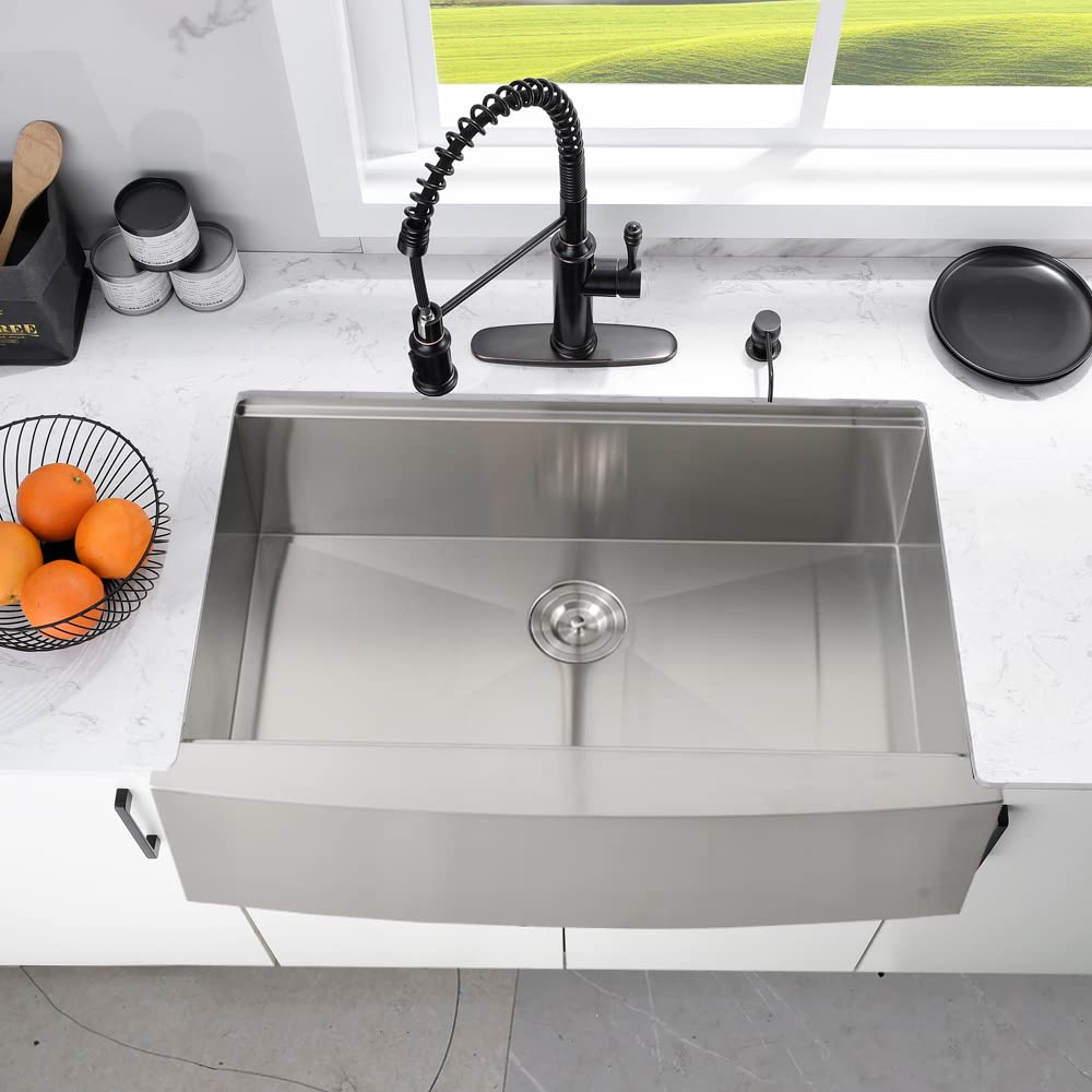 Buy 33 Inch Stainless Steel Farmhouse Sink WorkstationBokaiya 33x22