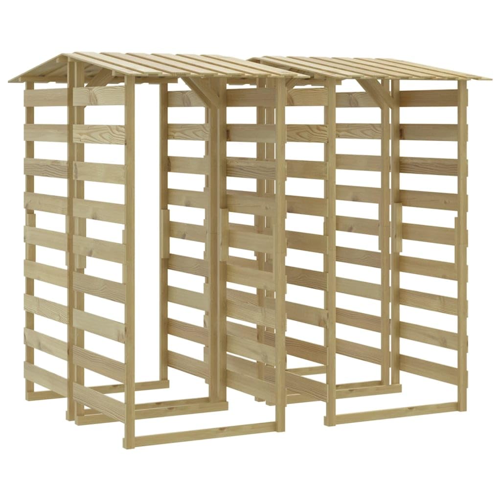 Generico Pergole con Tetto 4 pz 100x90x200 cm Legno di Pino Impregnato