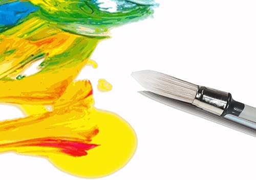 Miniatura 6 de Herramienta de pintura para recortar, 3 paquetes con pinceles de pintura pequeños de 0.6 pulgadas, 0.7 pulgadas, 0.8 para paredes, herramienta de