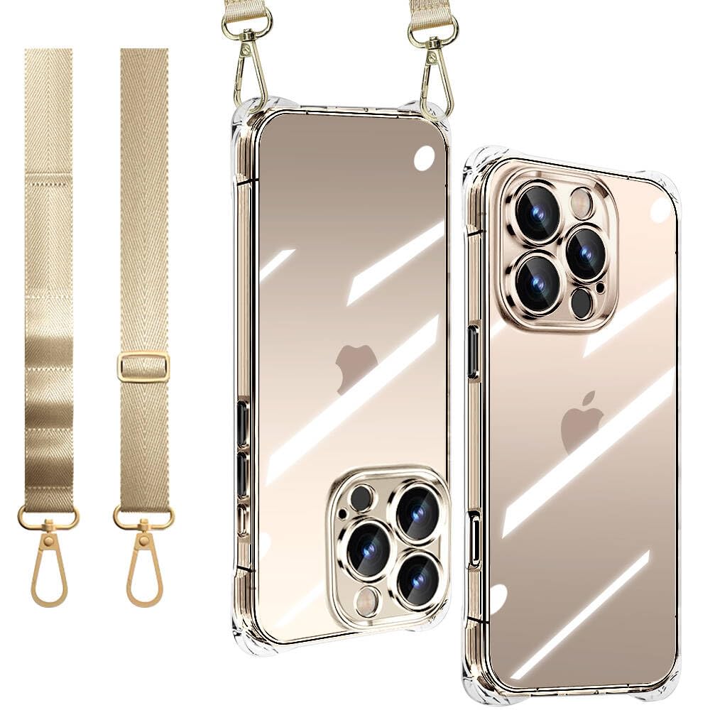 Amazon.co.jp: iPhone 16 Pro クリア 透明 ケース 斜めがけ 首掛け