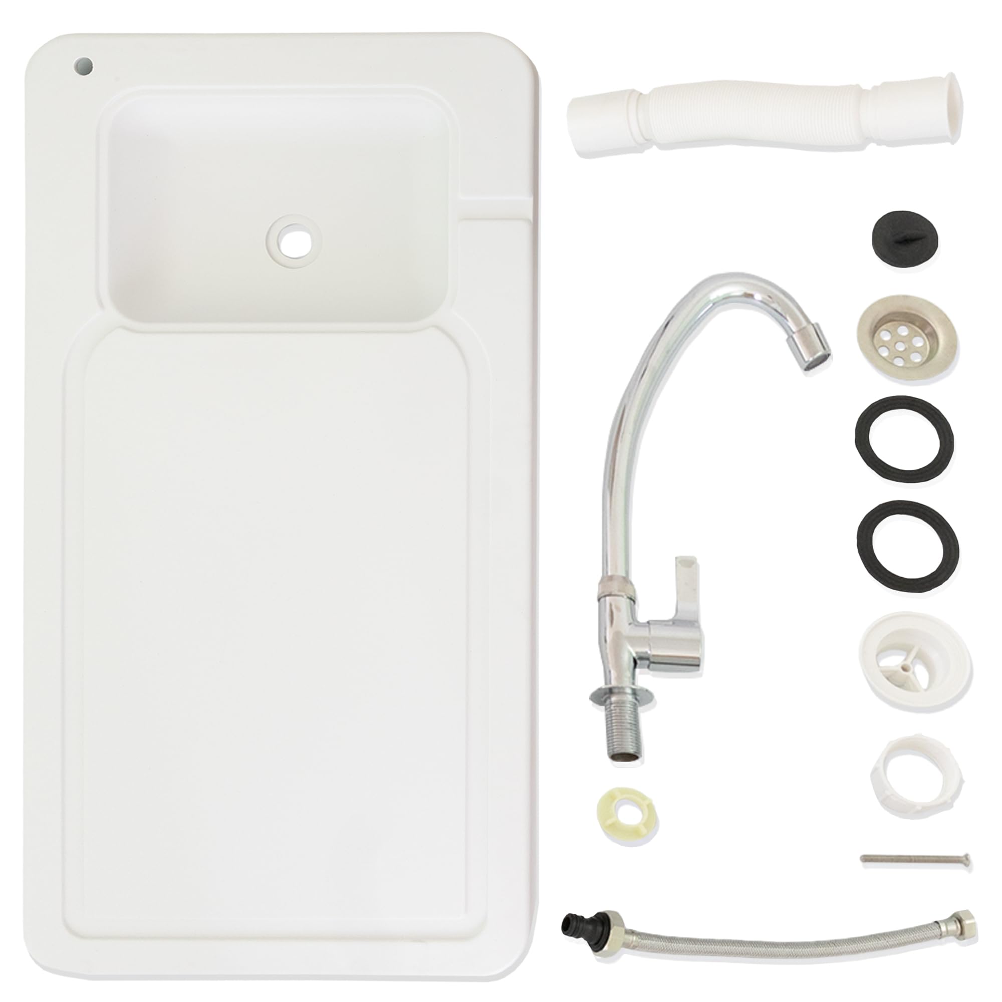 LEMODO klappbarer Filetiertisch | tragbare Camping Spüle | Outdoor Waschbecken mit großer Arbeitsfläche | Mobiles Spülbecken zur Erweiterung der Outdoorküche | Outdoor Spüle ideal für Angler