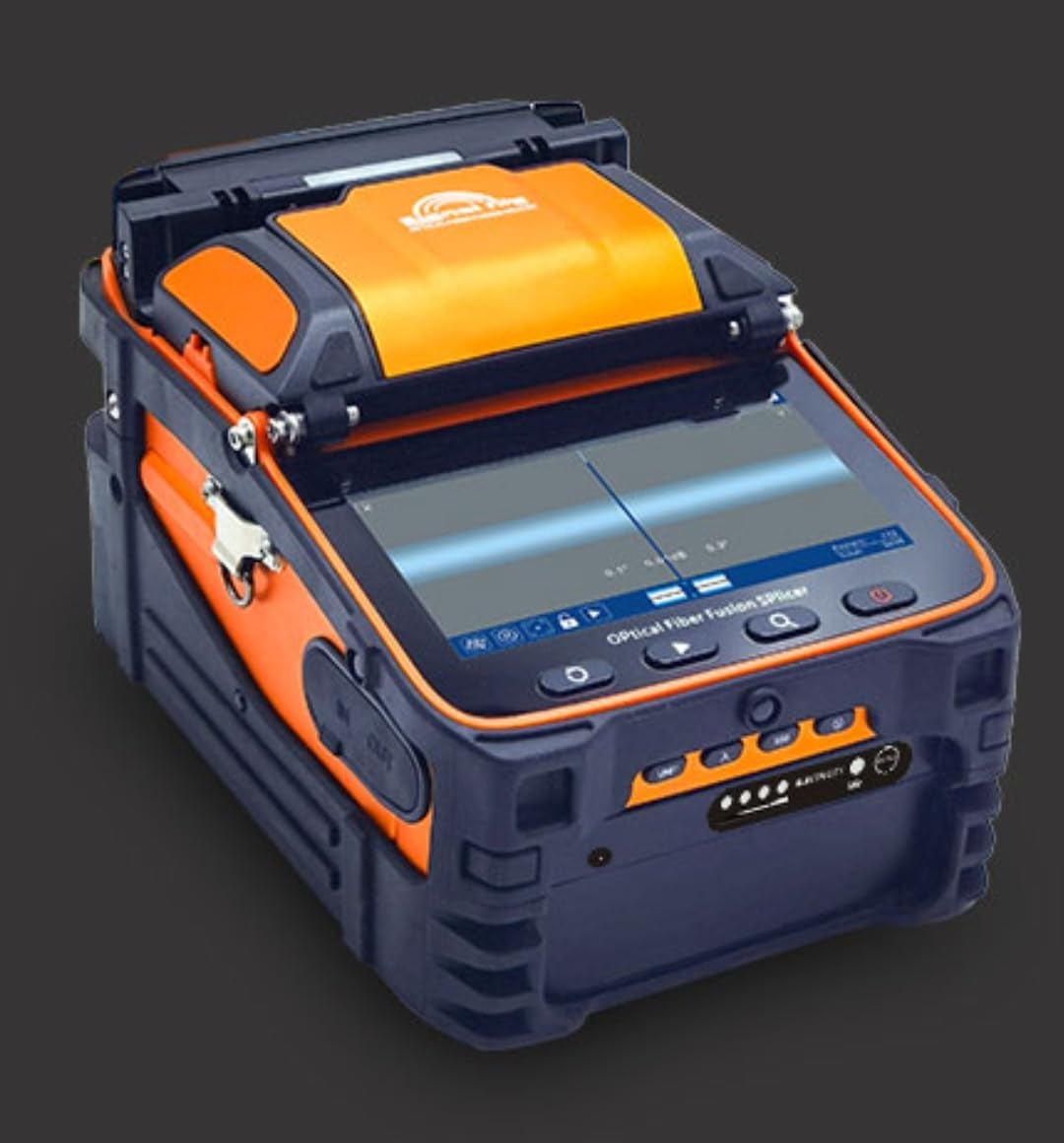 Signal fire AI-6C Optical Fiber Fusion Splicer Kit Signalfire FTTH Splicing Machine 6 motor core to core-image-11