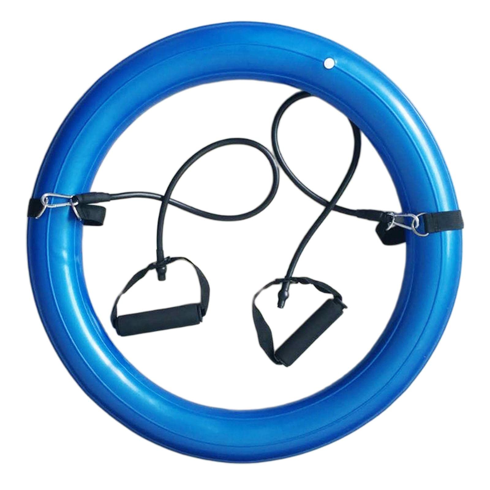 Base de estabilidad inflable para silla de pelota de yoga con 2 bandas de resistencia