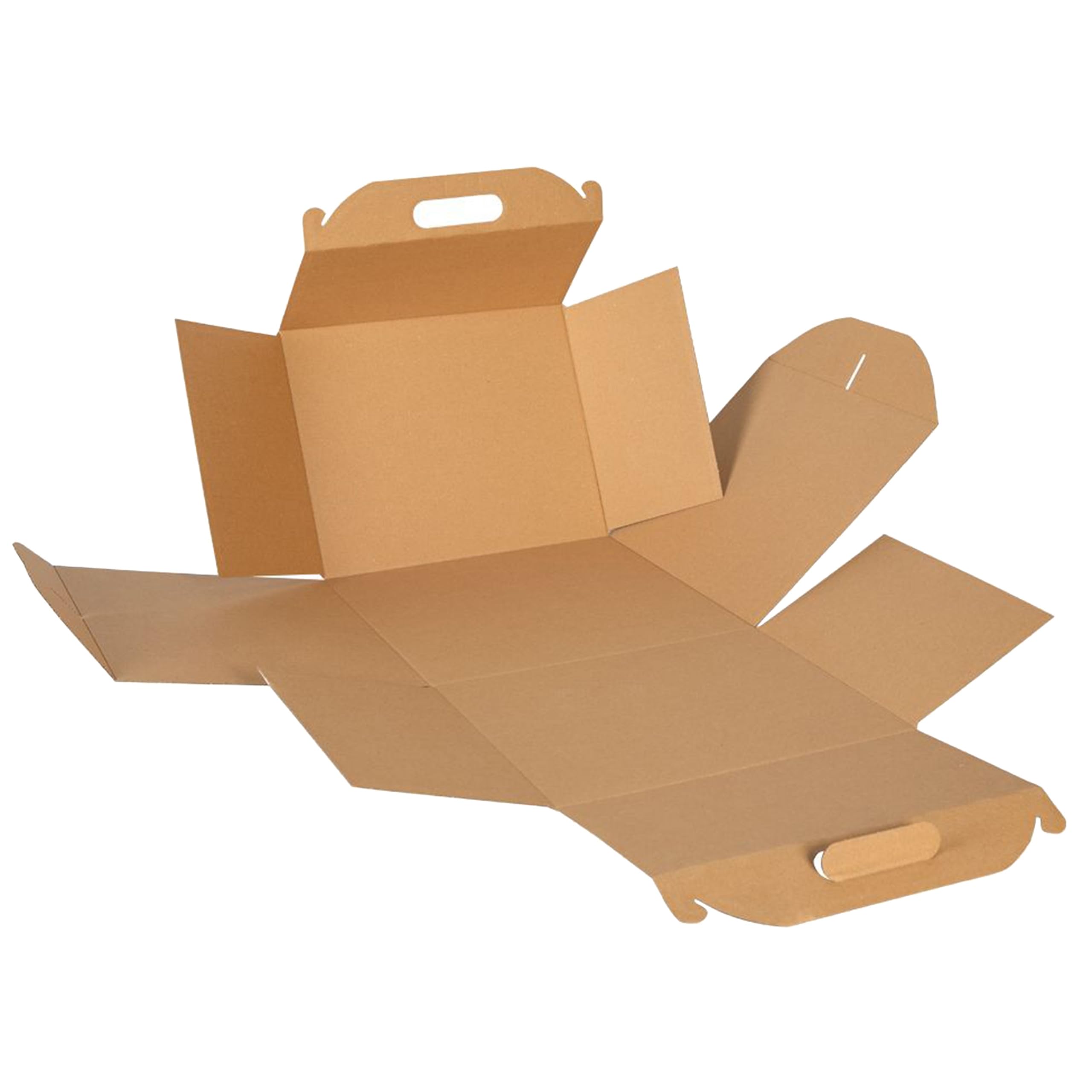 sarcia.eu Caja de cartón blanca para tarta, embalaje de pastelería con asa, caja de catering sólida (10, blanco, 26x26x25cm)