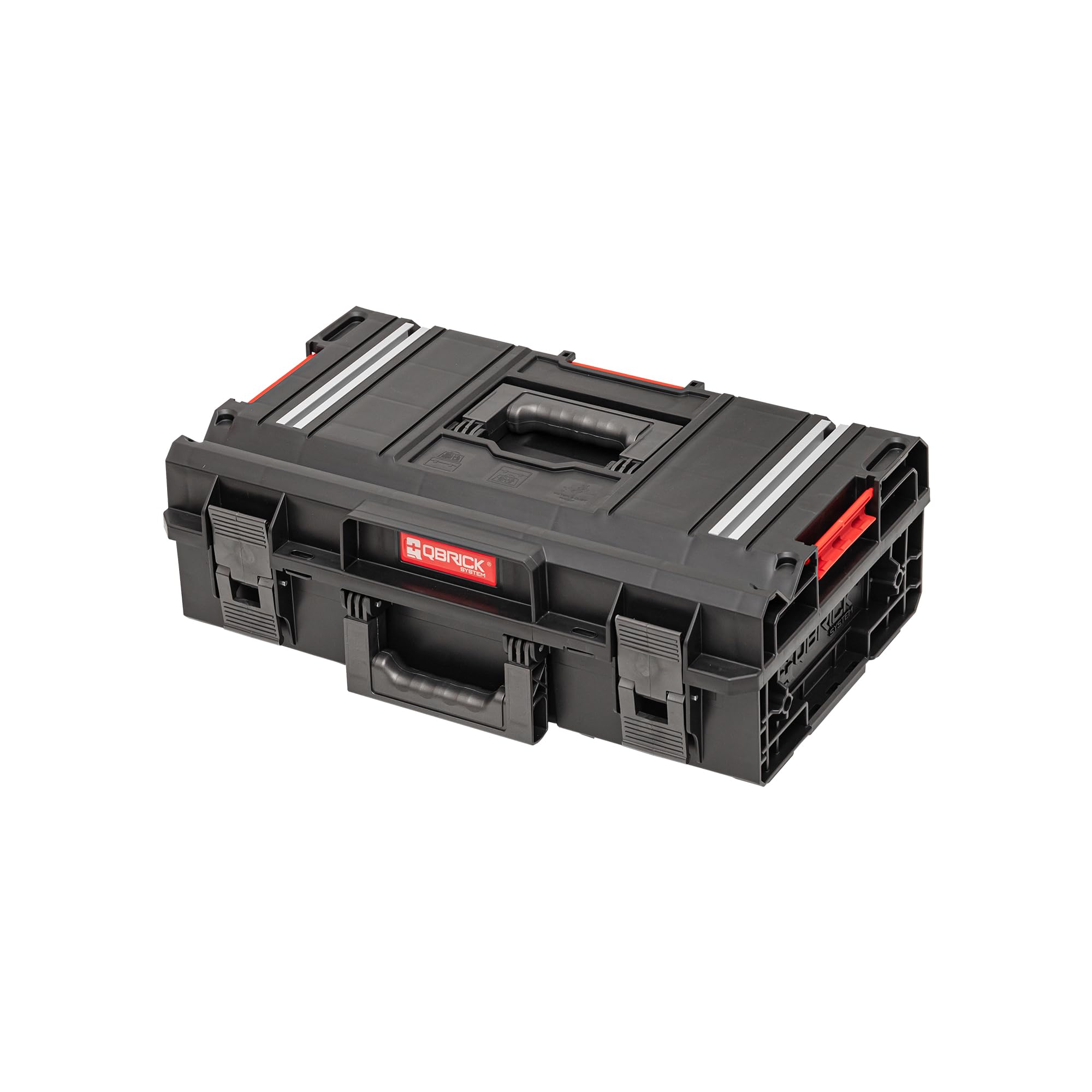 Qbrick System Cassetta Attrezzi Vuota Cassetta Porta Utensili Valigetta Lavoro 585 x 385 x 190 mm Nero ONE 200 2.0 Technik