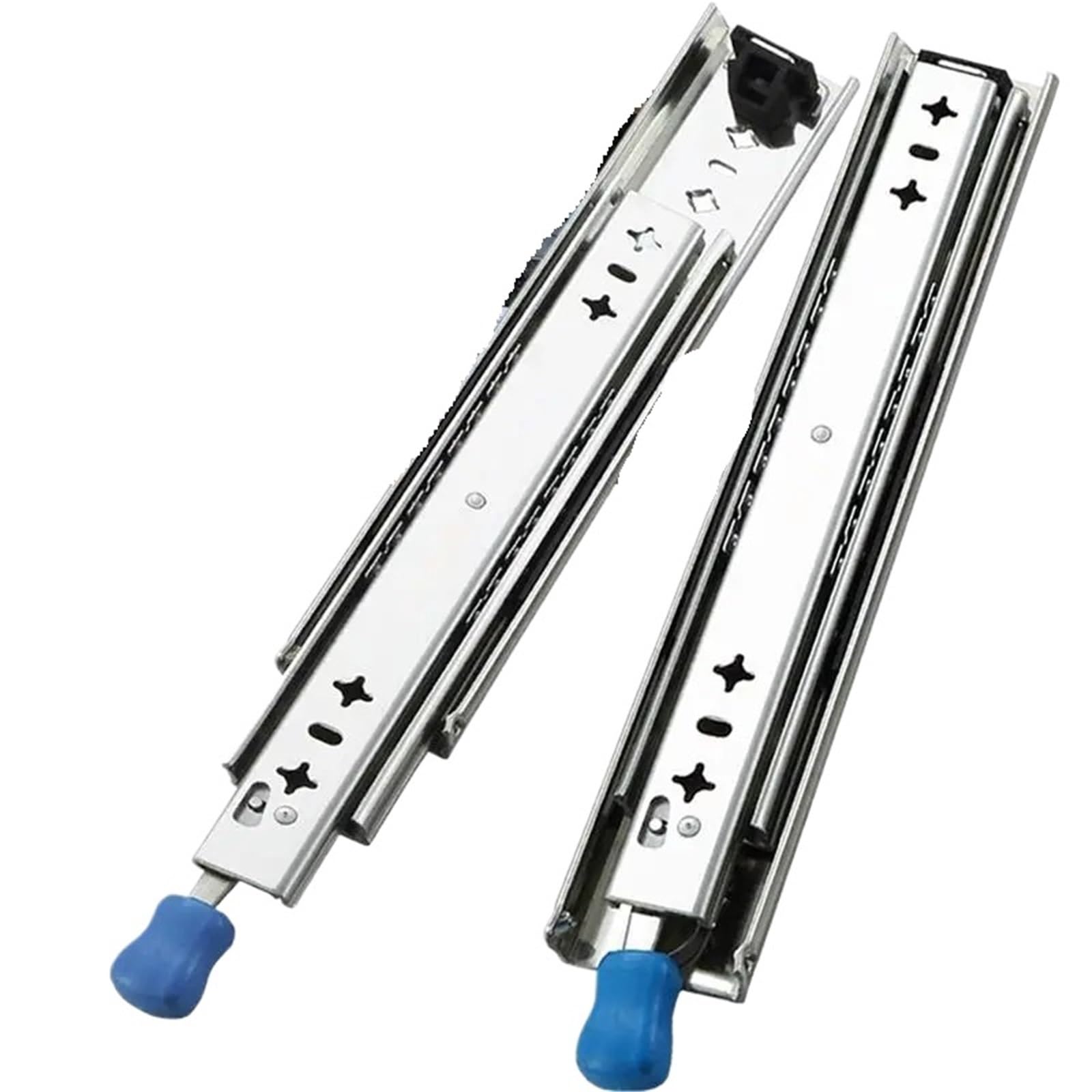 1 paire de glissières de tiroir avec serrure, extension totale, capacité de charge 120 kg, largeur 53 mm(20inch (500mm))